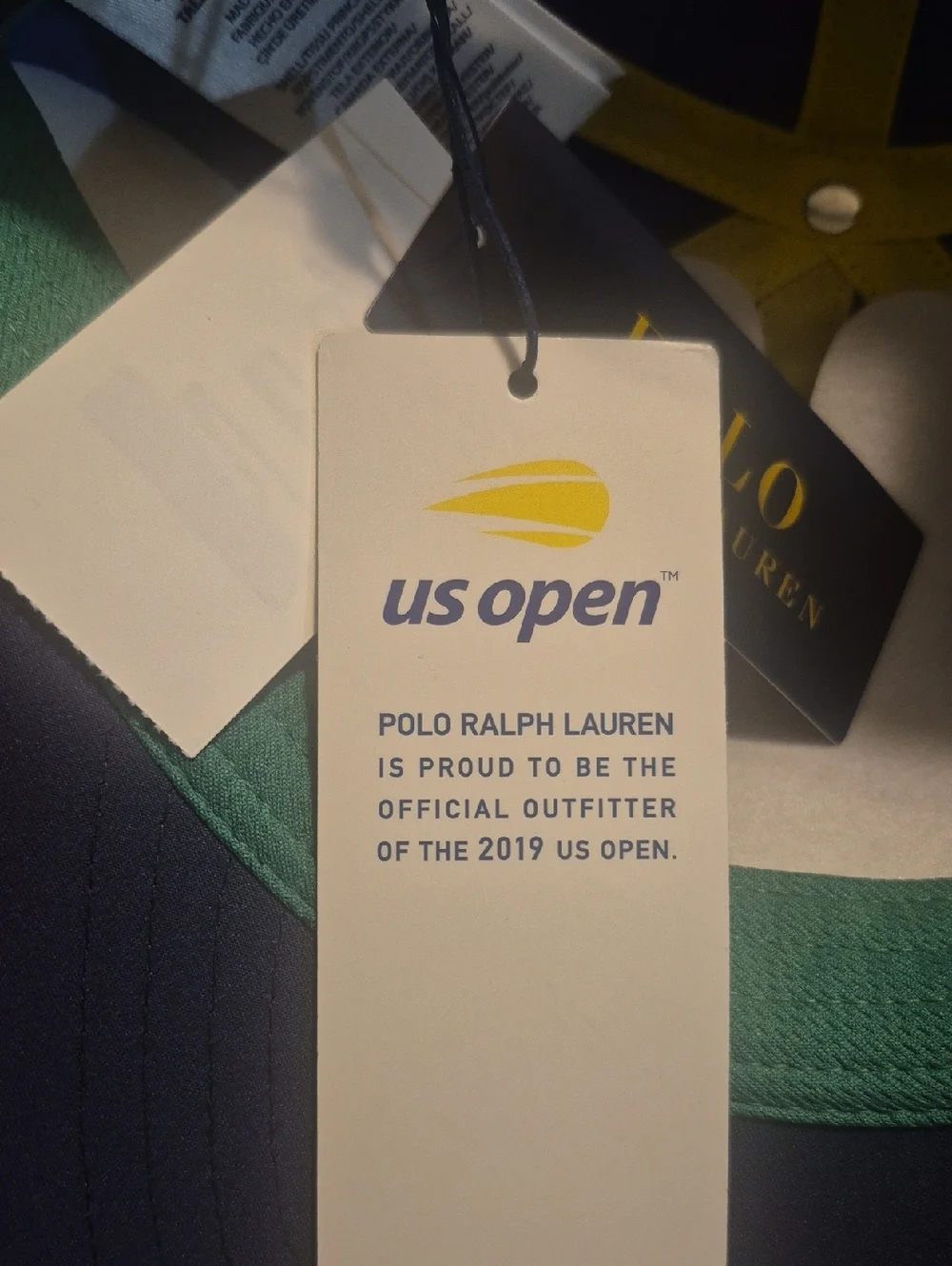 Polo US Open Ball Boy Big Pony Ralph Lauren Baseball Cap Strapback Hat Navy Blue